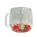 CANECA BOROSSILICATO C/FLORES 250ML CV-025