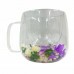CANECA BOROSSILICATO C/FLORES 250ML CV-025