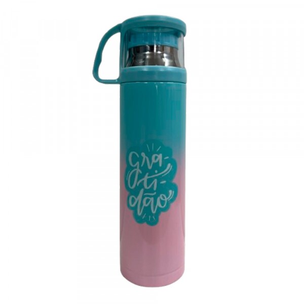 GARRAFA TERMICA GRATIDAO C/CANECA 470ML # MB-213 GARRAFA TERMICA GRATIDAO C/CANECA 470ML # MB-213
