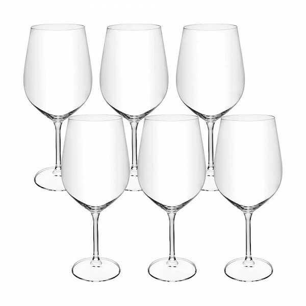 JG TACA P/VINHO CREX BOHEMIA C/6PCS 740ML # 35779