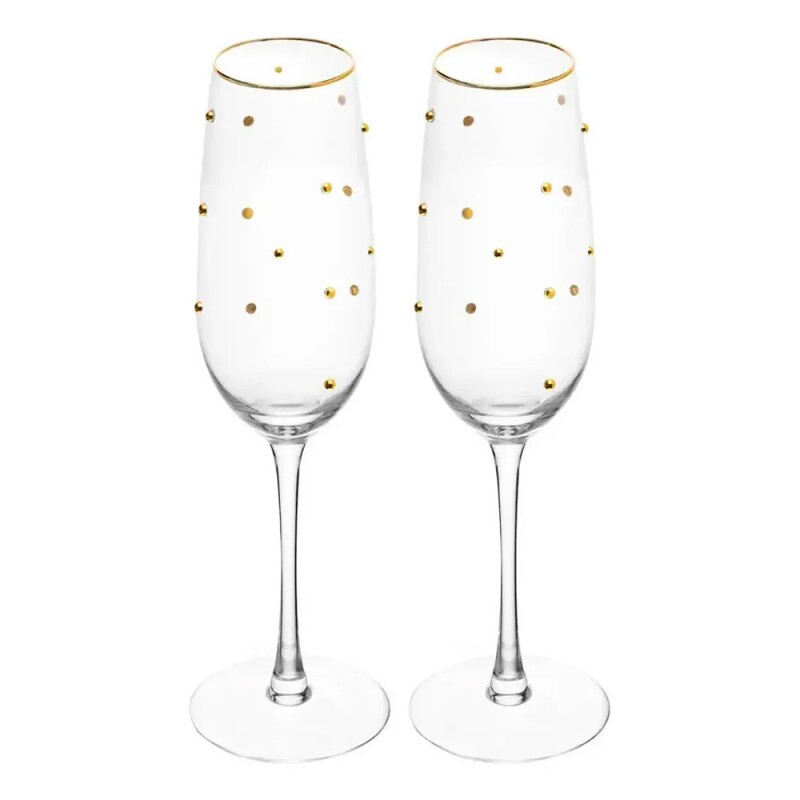 JG TACA P/CHAMPAGNE BALLS FIO DE OURO C/2 # 21061