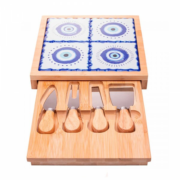 KIT QUEIJO GREEK C/6PCS TABUA C/GAVETA # 221667