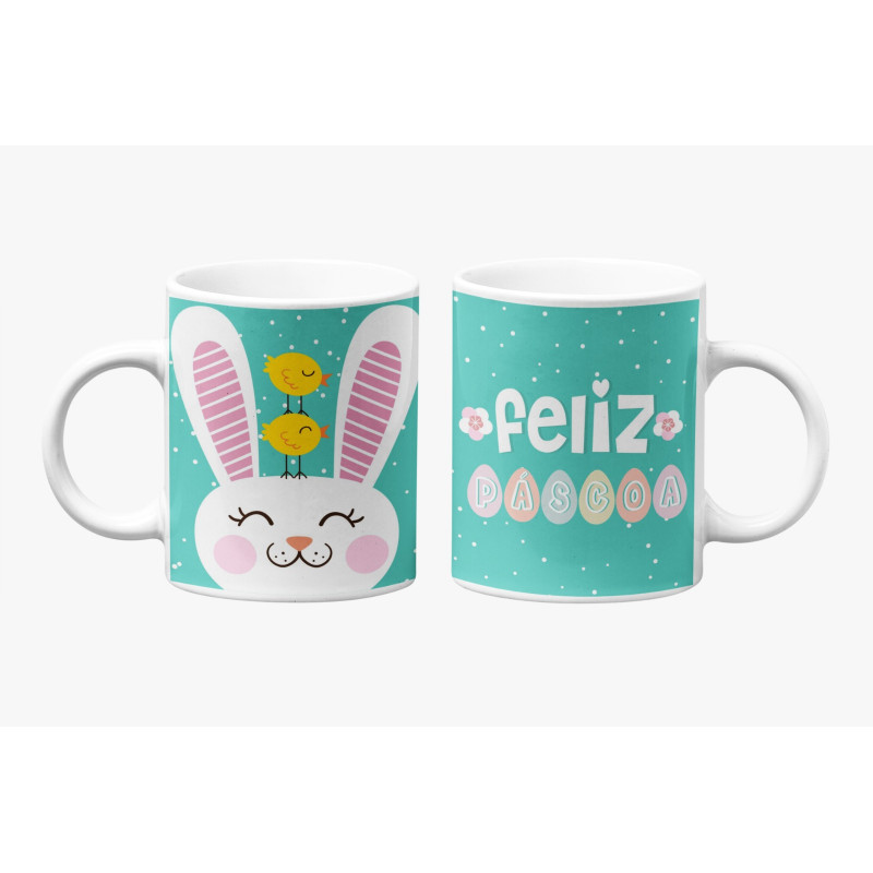 CANECA FELIZ PASCOA C/CAIXA 325ML # CN2606