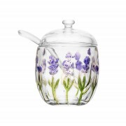 ACUCAREIRO C/COLHER LAVANDA 8.5X11.3CM # 221456 ACUCAREIRO C/COLHER LAVANDA 8.5X11.3CM # 221456