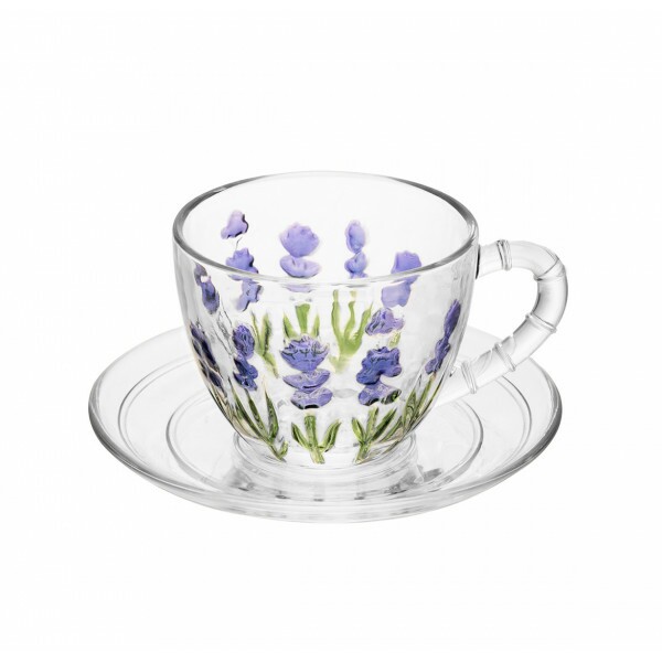 XICARA CAFE C/ PIRES LAVANDA HAND 80ML # 221460 XICARA CAFE C/ PIRES LAVANDA HAND 80ML # 221460