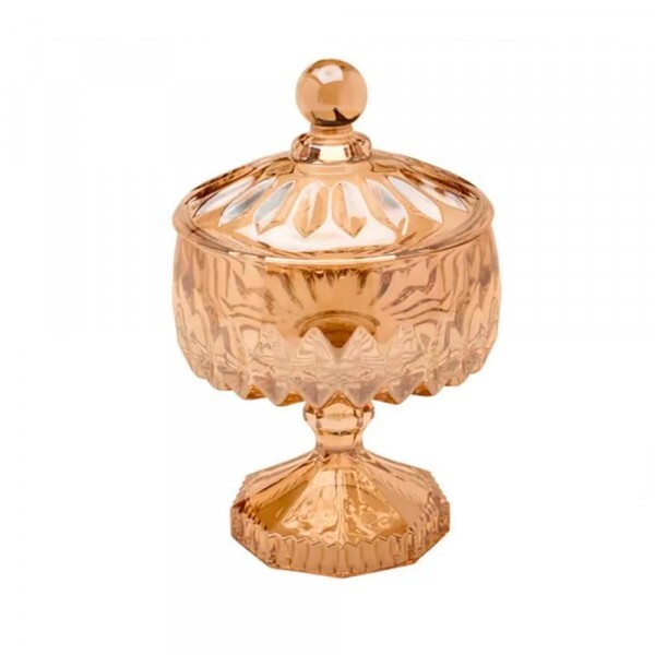 POTICHE LOUISE AMBAR C/PE 23X15.5CM # 35202 