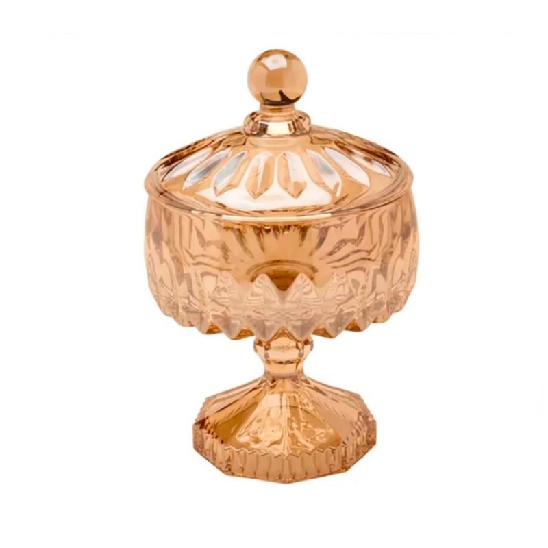 POTICHE LOUISE AMBAR C/PE 23X15.5CM # 35202 