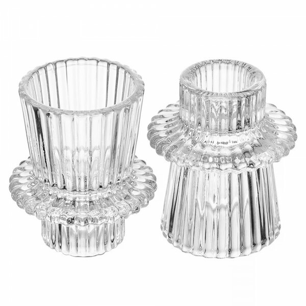 JG PORTA VELAS LINES C/2PCS 7X6CM # 61933