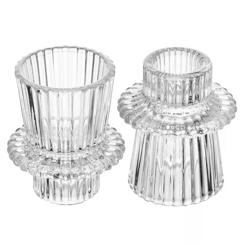 JG PORTA VELAS LINES C/2PCS 7X6CM # 61933