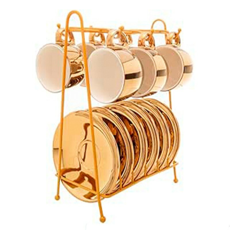JG XICARA CAFE VERSA DOURADO 90ML C/6PCS # 18058 