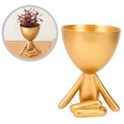 CACHEPOT BOB DOURADO 14X11CM # 13094 CACHEPOT BOB DOURADO 14X11CM # 13094