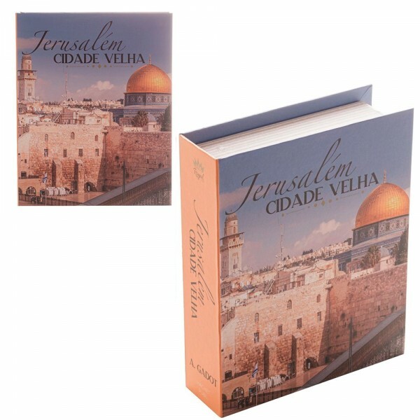 CAIXA LIVRO JERUSALEM 20X16X5CM # 61286