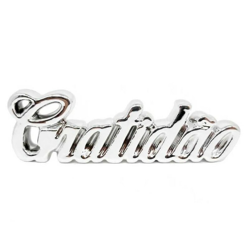 GRATIDAO PRATA 13X4CM # TLET-31