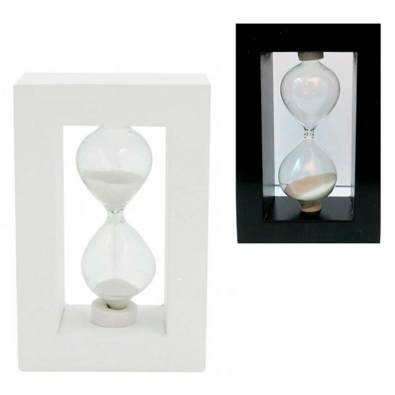 AMPULHETA BRANCA P 9X6CM # L7974S