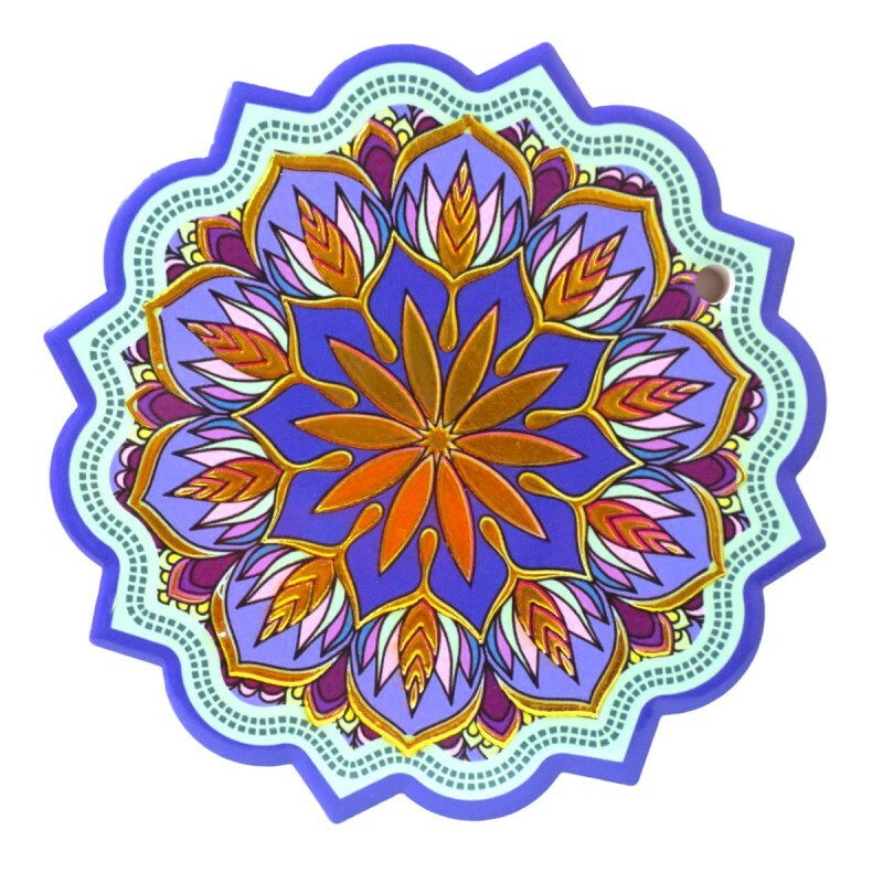 AZULEJO DECORATIVO MANDALA A 16CM # MDECP-164