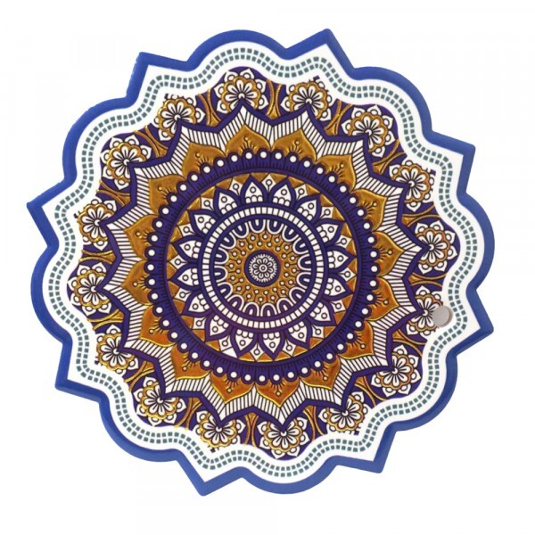 AZULEJO DECORATIVO MANDALA E 16CM # MDECP-164