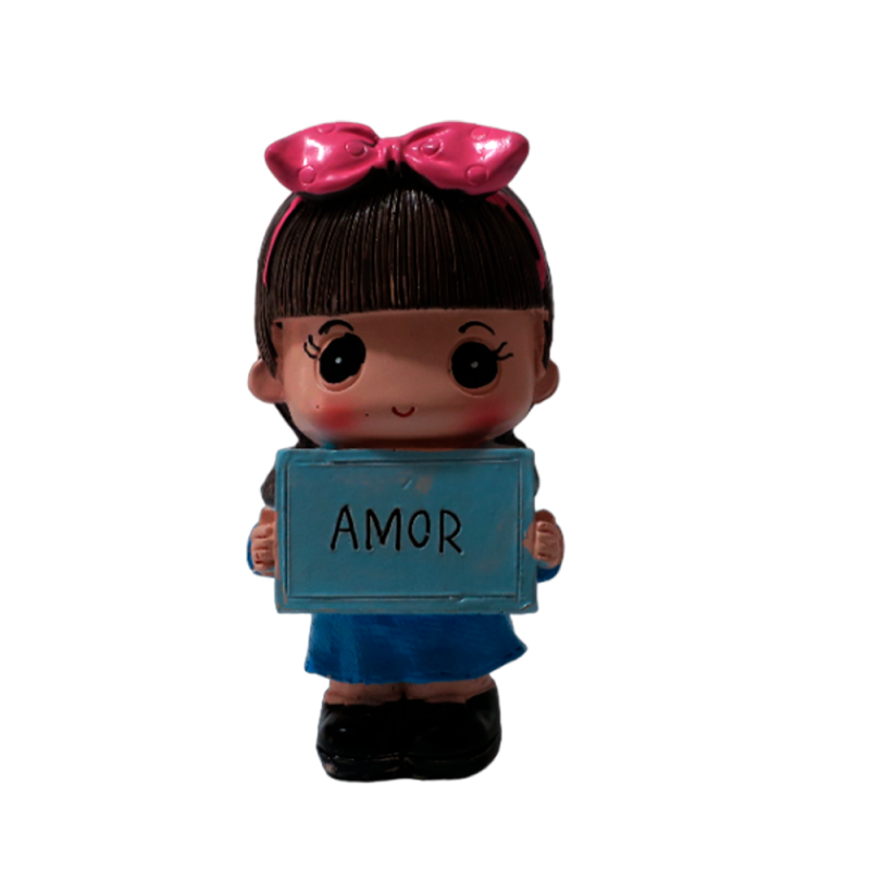 BONECO PLACA AMOR 10CM # 5371