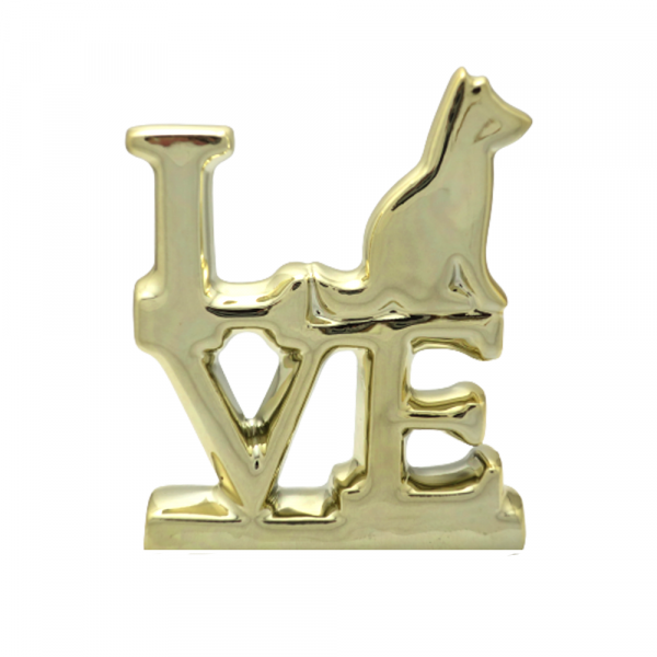 LOVE DOG 10X8CM # MLET-45