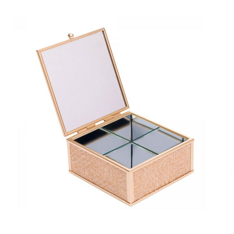 PORTA JOIA TOSCANA DOURADO 10X11CM # 61940