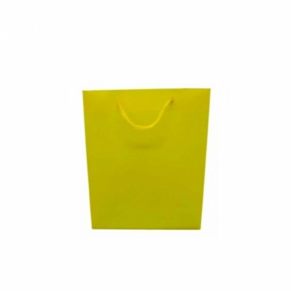 SACOLA PLASTICA AMARELA 11X14X5CM #SACPL05