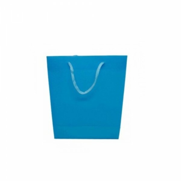 SACOLA PLASTICA AZUL CLARO 11X14X5CM #SACPL05