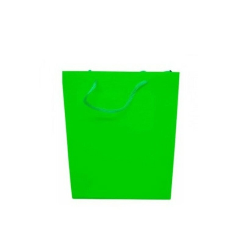 SACOLA PLASTICA VERDE 11X14X5CM #SACPL05