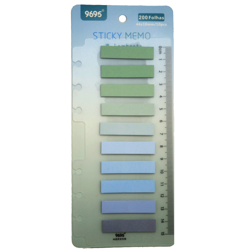 STICK MEMO LISO VERDE 44X10MM # PP-0018(2020)