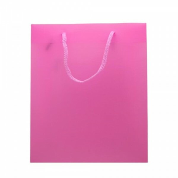 SACOLA PLASTICA ROSA 18X22X7.5CM # SACPL06