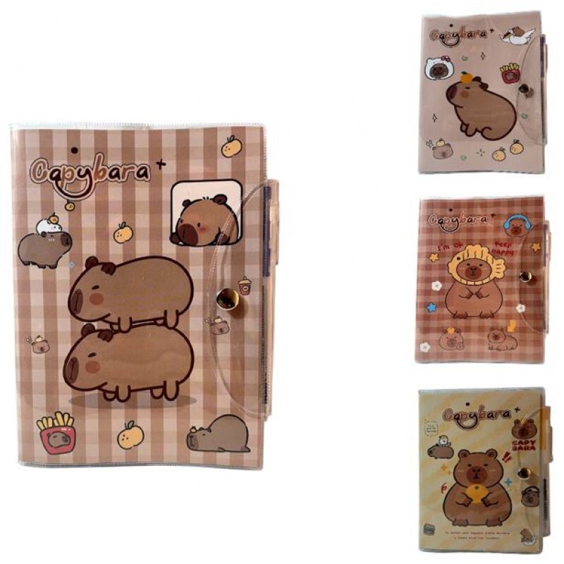 CADERNO CAPIVARA C/CANETA 68FOLHAS # A6-MJ3799