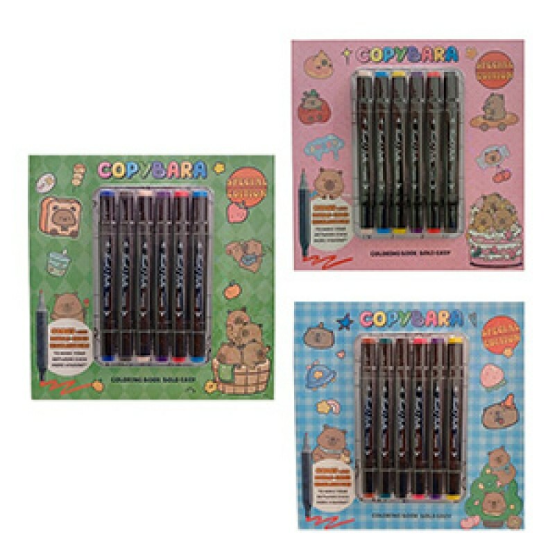 LIVRO DE COLORIR C/6 CANETAS CUTE # ISBN978
