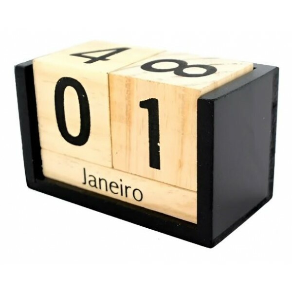 CALENDARIO DECORATIVO MESA 13X8X7CM # 6649