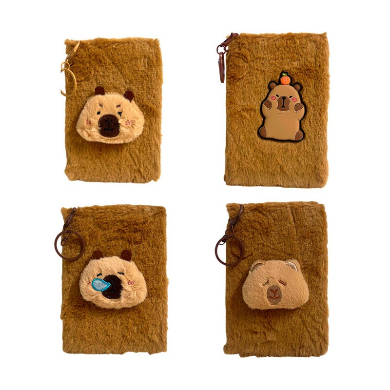 CADERNO CAPIVARA PELUCIA 96 FOLHAS # MJ7319-1B