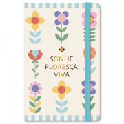 CADERNETA PAUTADA FLORES 80 FOLHAS 15X10CM # 7980
