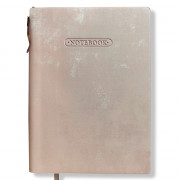 CADERNETA VELUDO ROSA SEM PAUTA 100 FOHAS # 7275