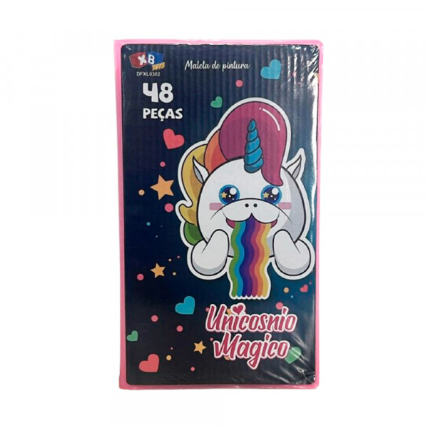 ESTOJO ESCOLAR UNICORNIO C/48 PCS # DFXL0302@