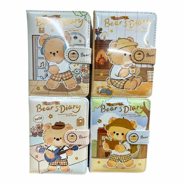 CADERNO URSO 10.3X13.7CM # 50K-MJ1006-87