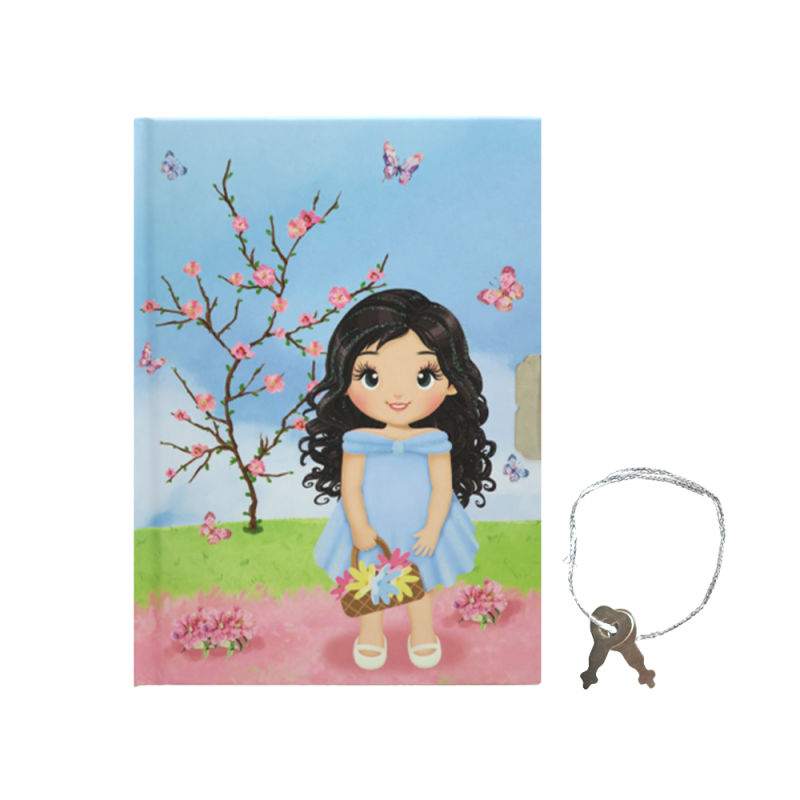 DIARIO MENINA B C/ CADEADO 13X18CM # SXFS-5403