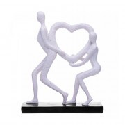 CASAL CIRCULO DE AMOR 18.5X5.5X22.5CM # 62005