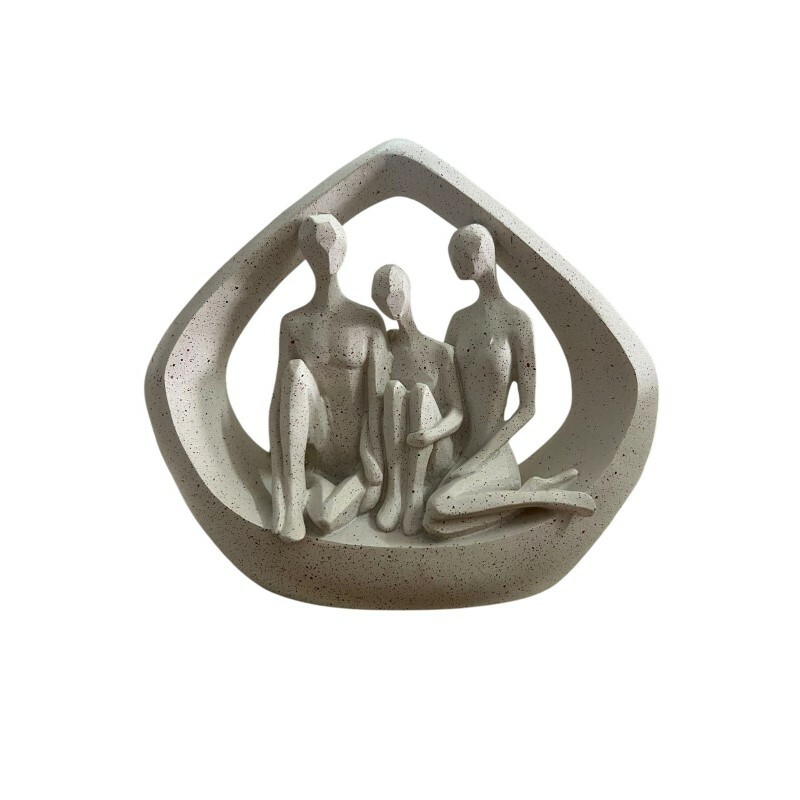 ESCULTURA FAMILIA EM HARMONIA 20.5X7X17.5CM#62003 