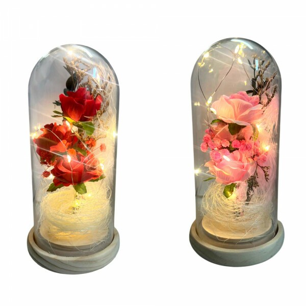 FLOR NA CUPULA LED 9.5X19CM # 1456