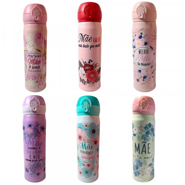 GARRAFA TERMICA MAE FRASES 400ML # HG57742
