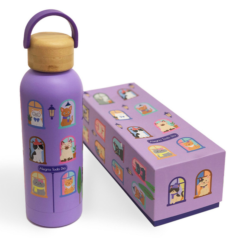 GARRAFA TERMICA GATOS 500ML # 9007