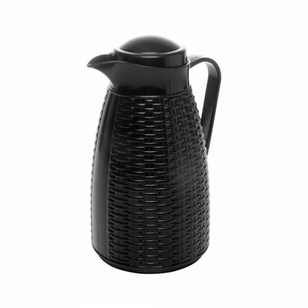 GARRAFA TERMICA NEW RATTAN PRETA 400ML #21603