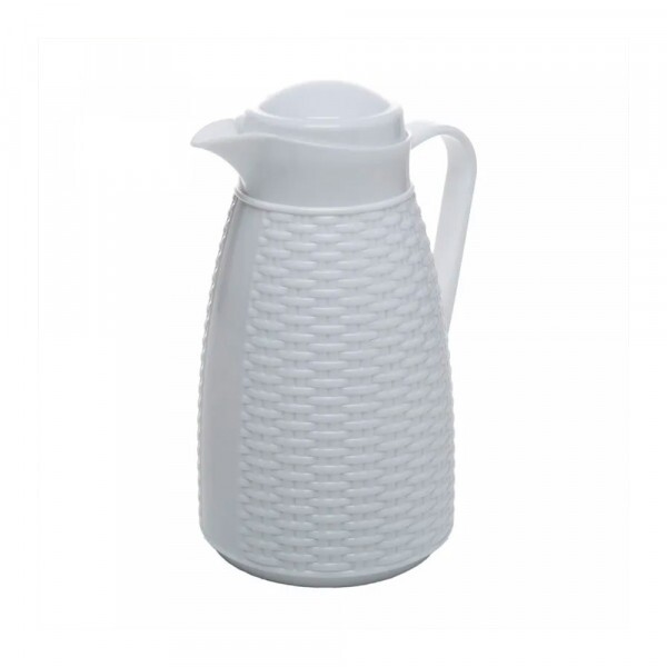 GARRAFA TERMICA NEW RATTAN BRANCA 400ML #21602