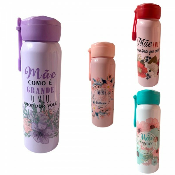 GARRAFA MAE FRASES 600ML # HG70218