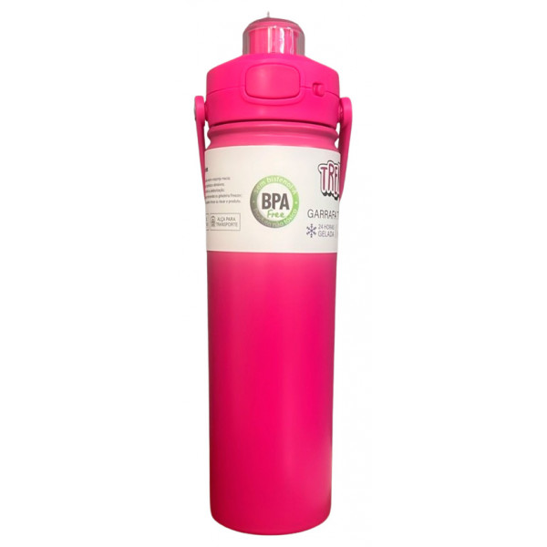 GARRAFA ISOTERMICA PINK 700ML # TIV-198