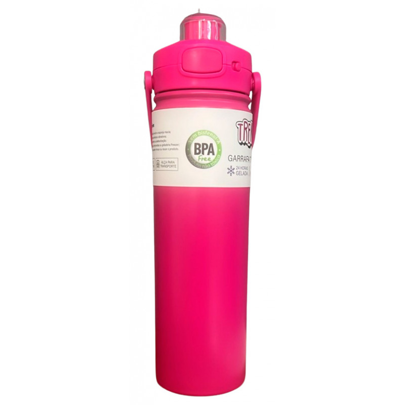 GARRAFA ISOTERMICA PINK 700ML # TIV-198
