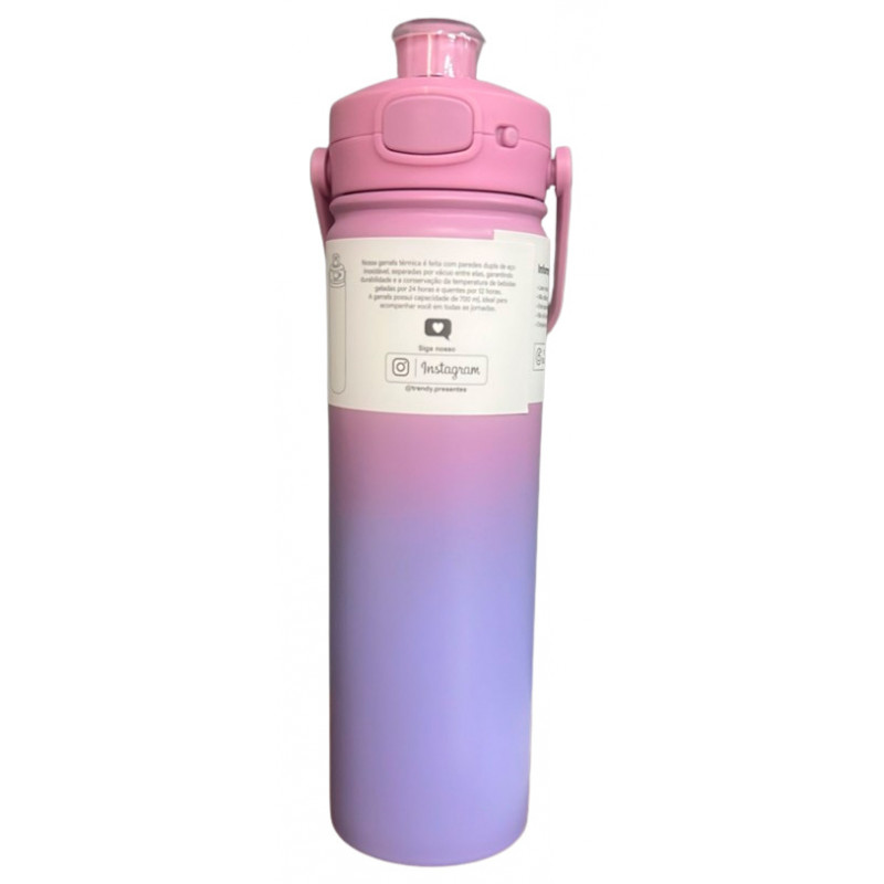 GARRAFA ISOTERMICA LILAS 700ML # TIV-199