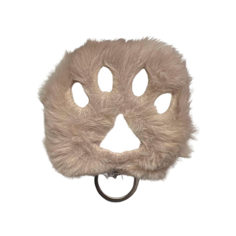 CHAVEIRO FLUFFY PATINHA CREME 8.5CM # CHP08