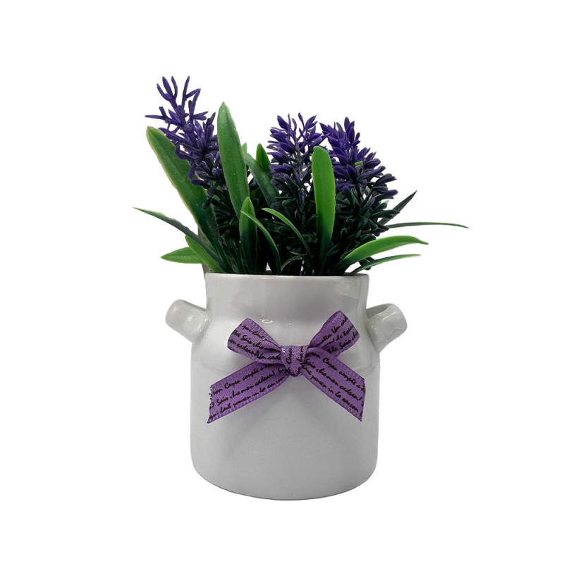 VASO C/PLANTA 13X7.6CM # FLOVAS39